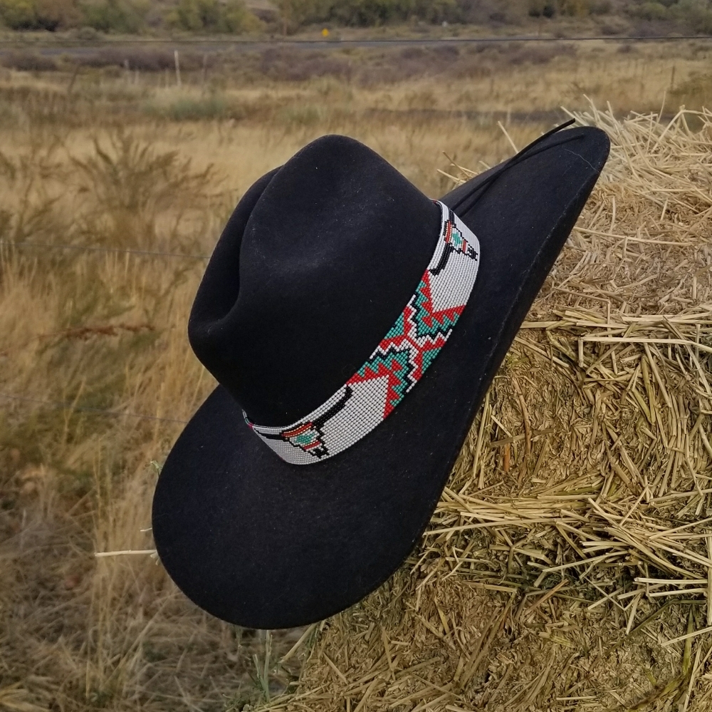 Handmade Beaded Hat Band